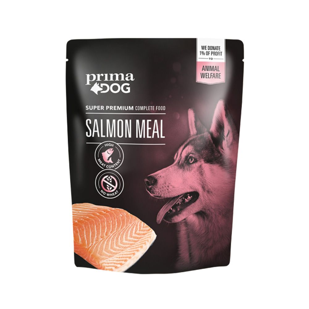 PrimaDog Salmon Meal Dog Food Pouch 260 g