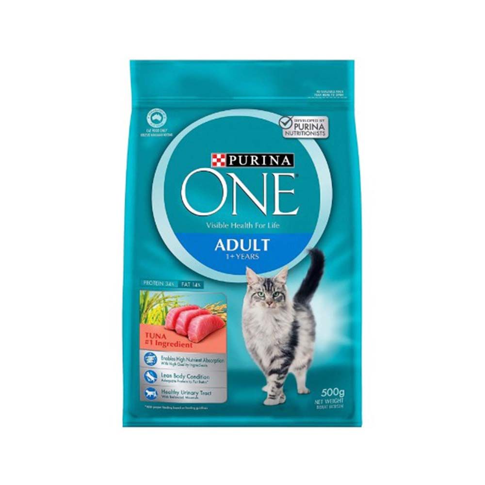 Purina One Tuna 1 Ingredient Dry Cat Food 500g Petzone KSA