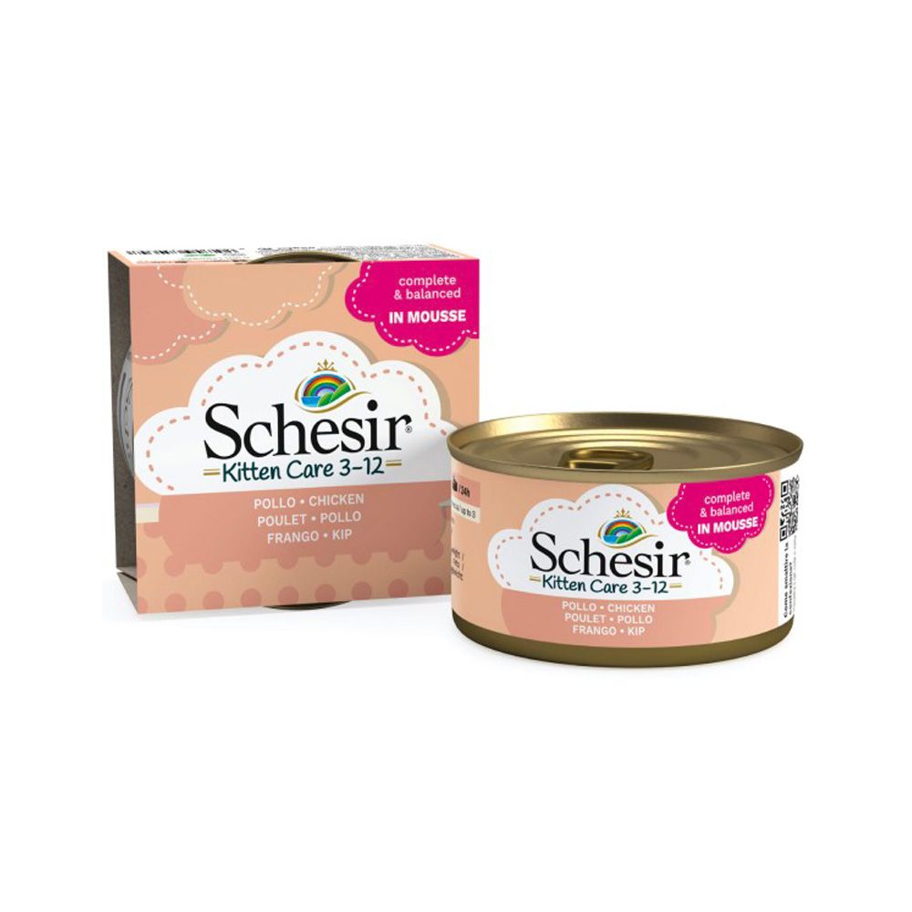 Schesir Pouch Exigent Mousse de Pollo - Comida Húmeda Mousse