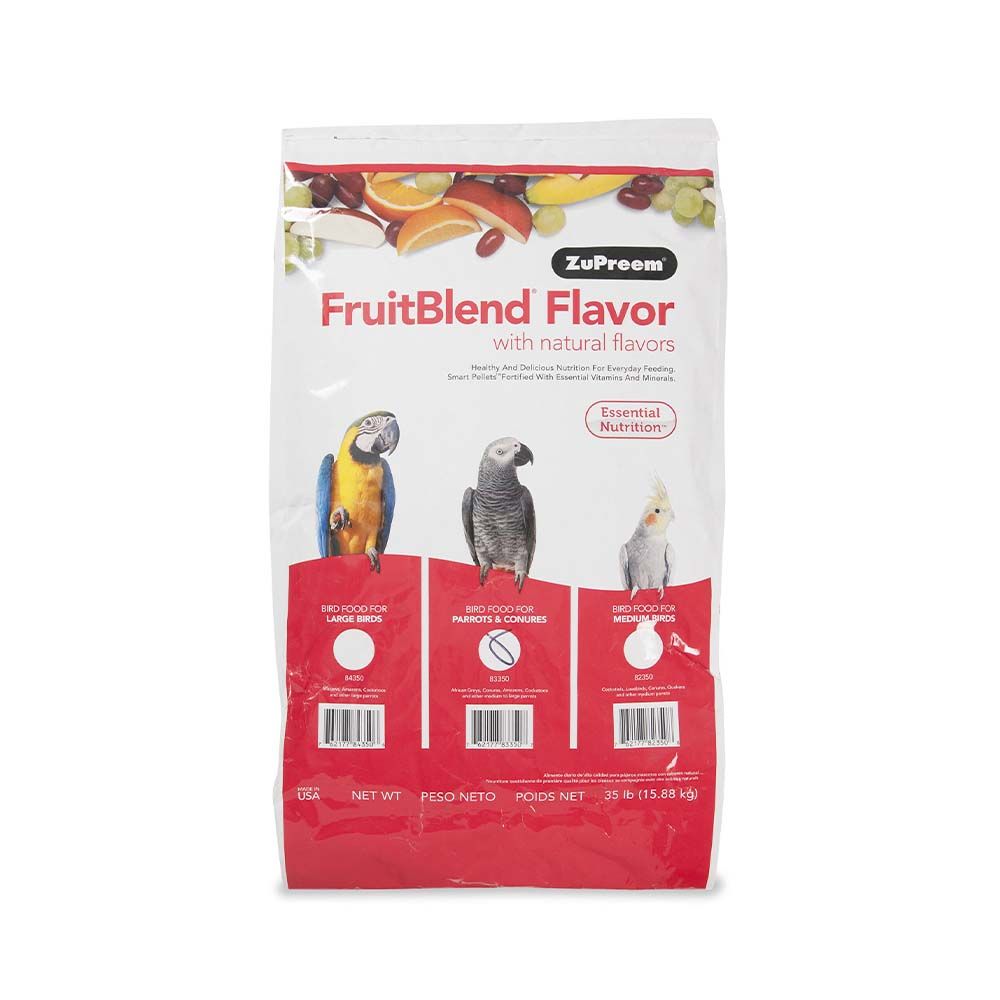 Zupreem large parrot food top