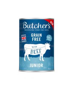 Butchers Grain Free Junior Beef Recipe Wet Dog Food - 400 g