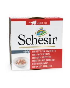 Schesir Jelly Tuna With Shrimps Cat Food - 85g