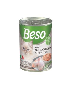 Beso Pate Rich in Chicken Adult Cat Wet Food - 400 g