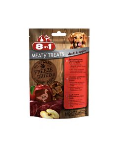 8in1 Meaty Treats Freeze Dried Duck & Apple Dog Treats, 50 g