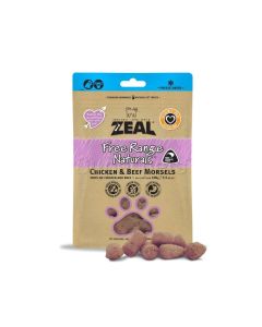 Zeal Free Range Naturals Dried Chicken and Beef Morsels Cat Treats - 100 g