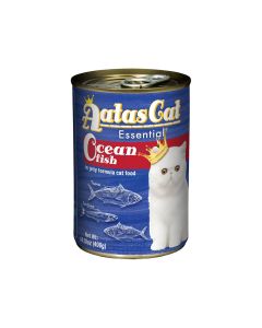 Aatas Cat Essential Ocean Fish in Jelly Canned Cat Food - 400g Pack of 24