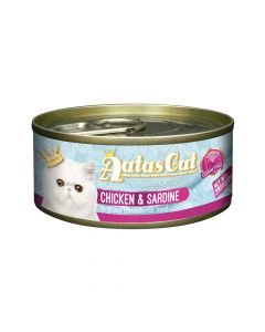 Aatas Cat Creamy Chicken & Sardine In Gravy Formula Cat Wet Food, 80g