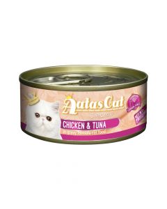 Aatas Cat Creamy Chicken & Tuna In Gravy Formula Cat Wet Food, 80g