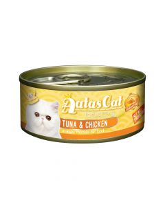 Aatas Cat Tantalizing Tuna and Chicken in Aspic Formula Canned Cat Food - 80 g - Pack of 24