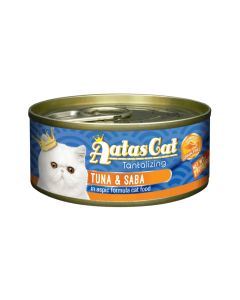 Aatas Cat Tantalizing Tuna and Saba in Aspic Formula Canned Cat Food - 80 g Pack of 24