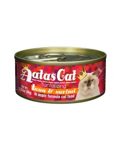 Aatas Cat Tantalizing Tuna and Surimi in Aspic Formula Canned Cat Food - 80 g Pack of 24