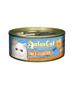 Aatas Cat Tantalizing Tuna & Ocean Fish In Aspic Formula Cat Wet Food, 80g Pack of 24