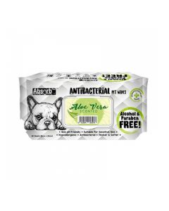 Absolute Pet Absorb Plus Antibacterial Aloe Vera Pet Wipes - 80 sheets