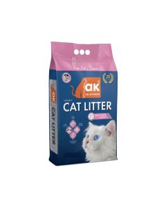 AK Cat Products Baby Powder Scented Cat Litter - 5 Kg