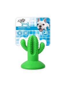 All For Paws Dental Cactus Rubber Dog Toy - Green - Large