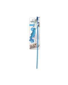 All for Paws Fish ’N Wand Cat Toy - Blue/Green/Orange/Pink