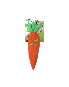 All For Paws Green Rush Carrot Cuddler Cat Toy with Catnip