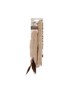 All For Paws LAM Cuddle Tail Wand - Brown/Grey/Tan