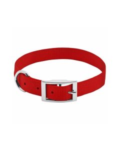 Alliance Products Nylon Adjustable Dog Collar - Red - 19-22 inch