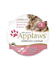 Applaws Cat Pots Tuna Fillet With Crab Wet Cat Food, 60g