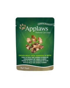Applaws Chicken with Asparagus in Broth Cat Food Pouch - 70 g - Pack of 12