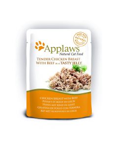 Applaws Chicken with Beef in Jelly Cat Food Pouch - 16x70g