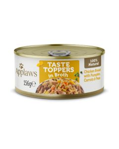 Applaws Taste Topper Chicken Breast with Pumpkin, Carrots and Peas in Broth Canned Dog Food - 156 g
