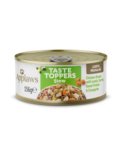 Applaws Taste Toppers Chicken with Lamb Stew with Carrots Courgette and Sweet Potato Canned Dog Food - 156 g