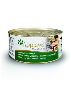 Applaws Tuna Fillet with Seaweed Cat Wet Food - 70g - Pack of 24
