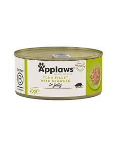 Applaws Tuna Fillet with Seaweed in Jelly Canned Cat Food - 70 g - Pack of 24