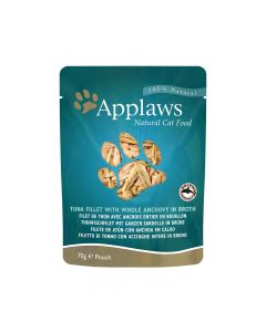 Applaws Pouch Tuna with Whole Anchovy Cat Food - 70g - Pack of 12
