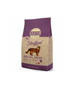 Araton Adult Sterilised Chicken Dry Cat Food