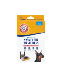 Arm and Hammer Swivel Bin Dog Waste Bags Copper - 20 Count