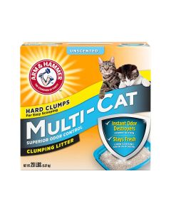Arm & Hammer Unscented Multi-Cat Clumping Litter - 9.07 Kg