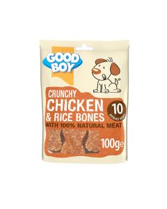 Armitage Crunchy Chicken & Rice Bones Dog Treats - 100g