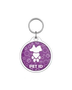 Bark Badge Purple Paws Badge for Pets