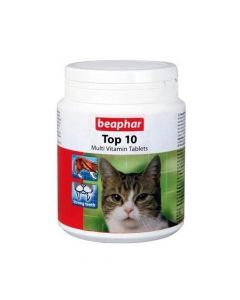 Beaphar Top 10 Cat Multi-Vitamin Tablets - 180 Tab