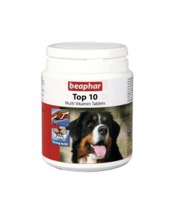 Beaphar Top 10 Dog Multi-Vitamin Tablets - 180 Tab