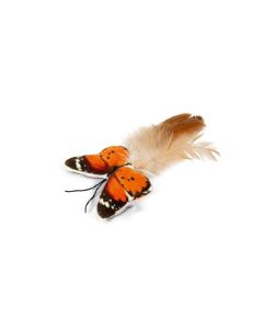 Beeztees Butterfly Flingo Cat Toy, Orange