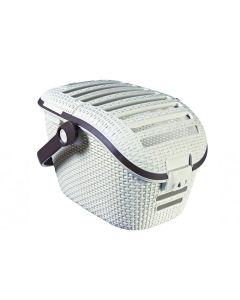 Beeztees Curver Pet Travel Basket - White - 51L x 38W x 33H cm