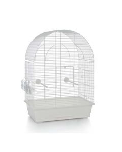Beeztees Lucie Fanette Bird Cage, 45L x 28W x 63H cm - White