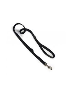 Beeztees Nylon Adjustable Leash, 120-180 cm x 20 mm - Black