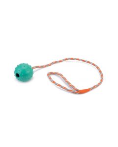 Beeztees Rubber Ball With Bell On A String - 60 Cm