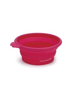 Beeztees Silicon Collapsible Pet Bowl - Pink 