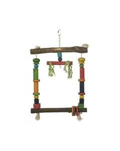 Beeztees Wooden Parrot Swing, 35X56 cm