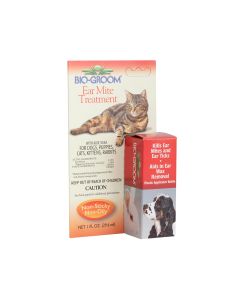 Bio Groom Ear Mite Treatment with Aloe Vera for Cats and Dogs - 29.6 ml