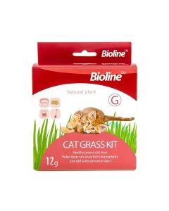 مجموعة عشب القطط من بيولاين - 12 جم