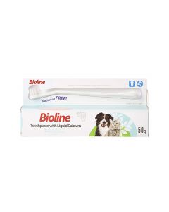 Bioline Toothpaste with Liquid Calcium for Pets - 50g