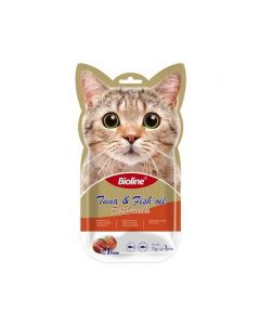 Bioline Tuna & Fish Oil Cat Treats - 5 pcs x 15g