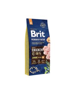 Brit Premium by Nature Junior Medium Dry Dog Food - 15 Kg